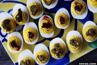 Simple Deviled Eggs, Spectacular Toppings