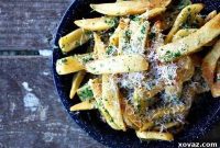Game Day Garlic Parmesan Baked Steak Fries