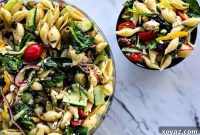 Garden Fresh Greek Pasta Salad