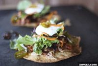 Crispy Carnitas Chicken Tostadas