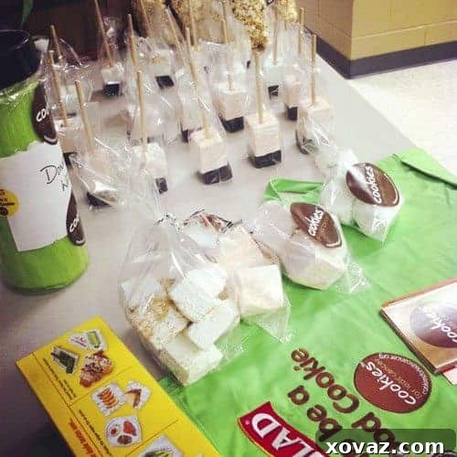 Day two of the Cookies for Kids' Cancer bake sale, featuring hot chocolate on a stick and gourmet marshmallows