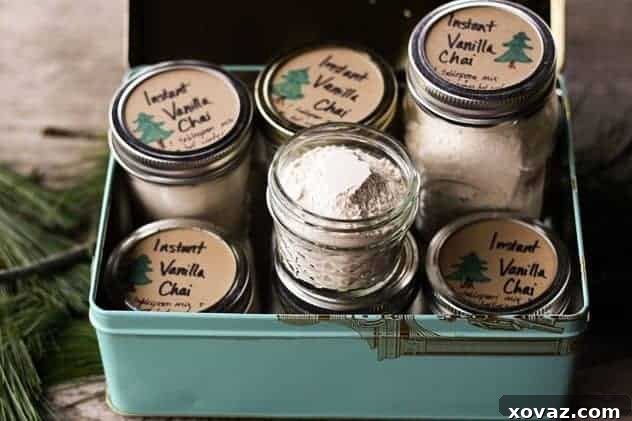 A cozy mug of homemade instant vanilla chai mix, perfect for slow moments.