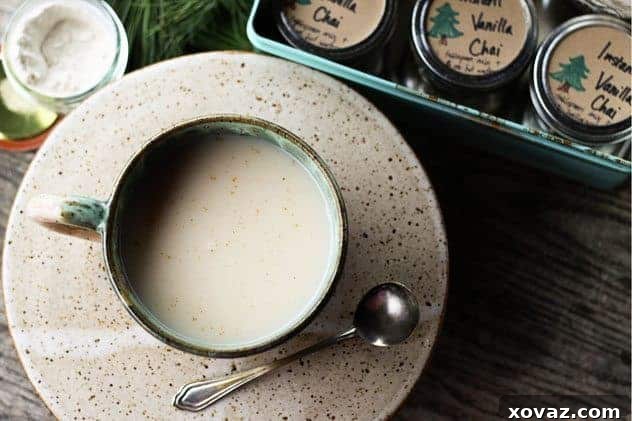 Instant Vanilla Chai Mix ingredients blended into a fine powder.