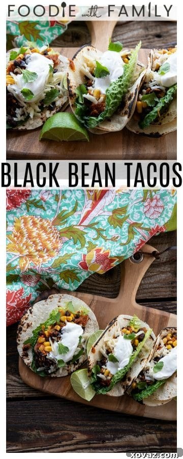 Delicious Black Bean Tacos Ready in 10 5 A vibrant and fresh vegetarian black bean taco, emphasizing health, speed, and budget-friendliness.