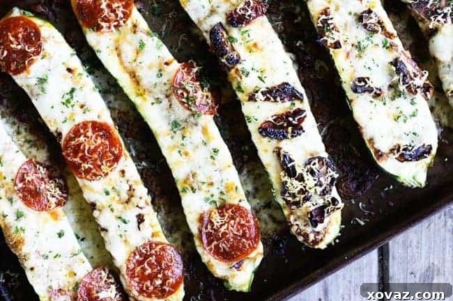 Skinny Zucchini Pizza 2 Healthy Zucchini Pizza, perfect for a low-carb diet and fitting into skinny jeans