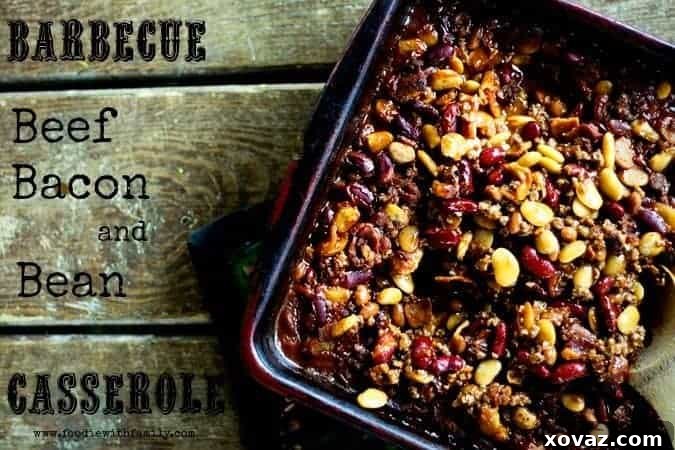 Hearty Calico Beef Bacon Bean Bake 2 Hearty Calico Beans: Beef, Bacon, and Bean Casserole for comforting fall and winter meals