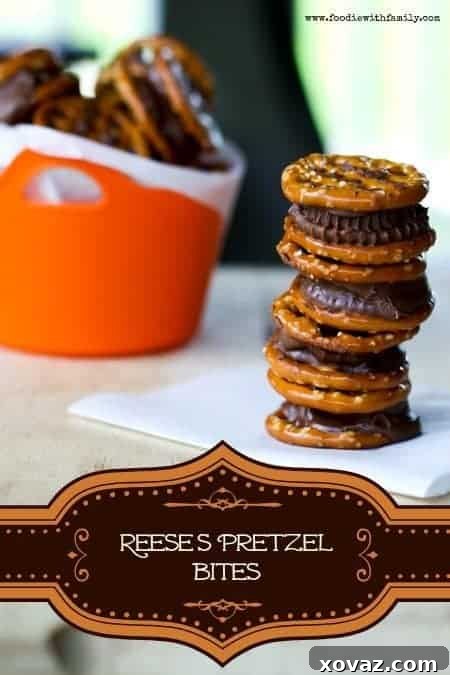 Reese's Peanut Butter Pretzel Bites 2 Delicious Reese's Pretzel Bites made with just two ingredients
