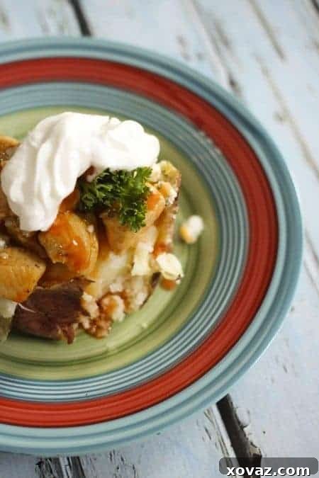 Buffalo Chicken Baked Potatoes - Easy & Flavorful Recipe