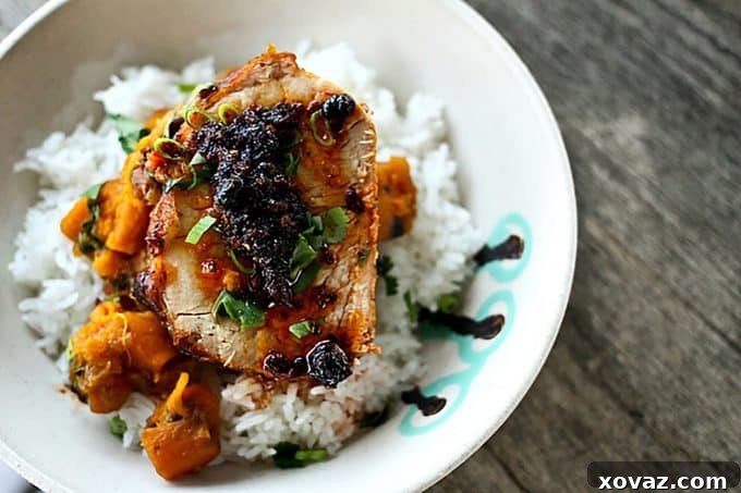 Simple Easy Slow Cooker Peach Salsa Pork Roast from foodiewithfamily.com