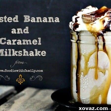 Roasted Banana Caramel Milkshake - a sweet, creamy, and irresistible dessert