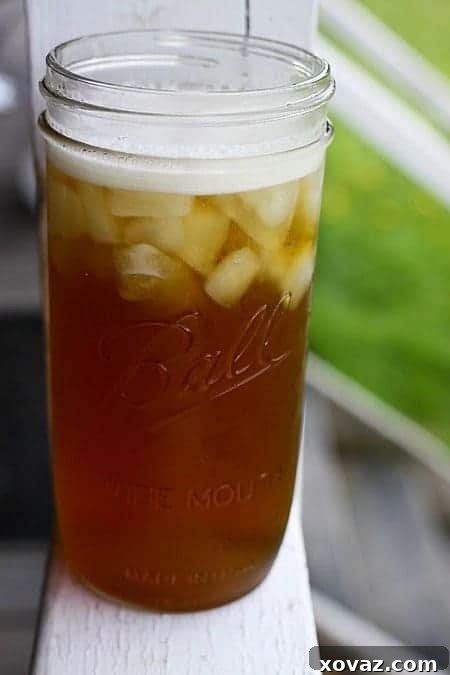 Copycat Starbucks Shaken Iced Tea From Concentrate 4 Vigorously Shaking Iced Tea in a Jar