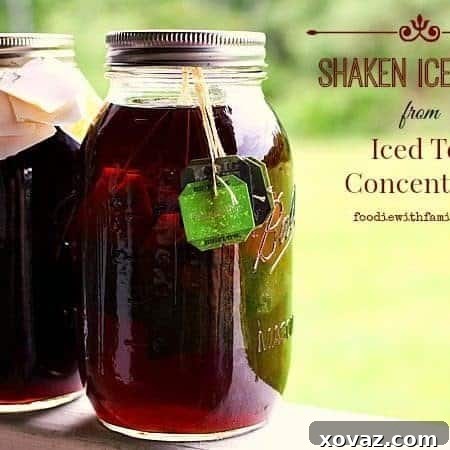 Shaken Iced Tea {Starbucks Knockoff} and Iced Tea Concentrate