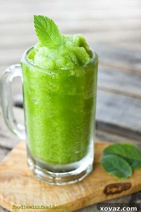 Refreshing Mojito Icees: High-Octane and Mocktail Versions for ultimate summer cool-down.
