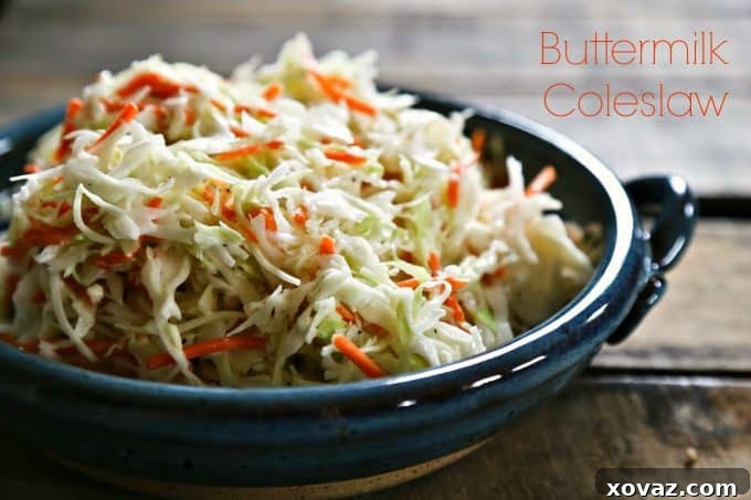 Creamy Buttermilk Slaw 3 Southern style Classic Buttermilk Coleslaw, a perfect and refreshing side dish for summer BBQs.