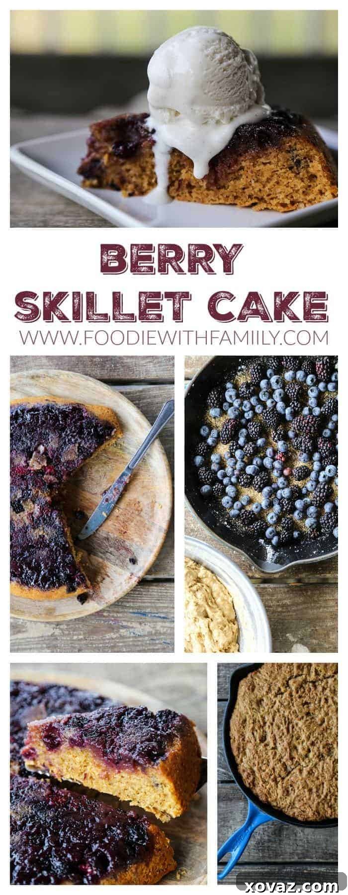 Rustic Skillet Berry Cake 8 Summer Berry Skillet Cake, easy, gorgeous, delicious...
