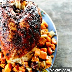 Cranberry Dry Rubbed 1-Pot Roast Turkey Breast Dinner with Sweet Potatoes