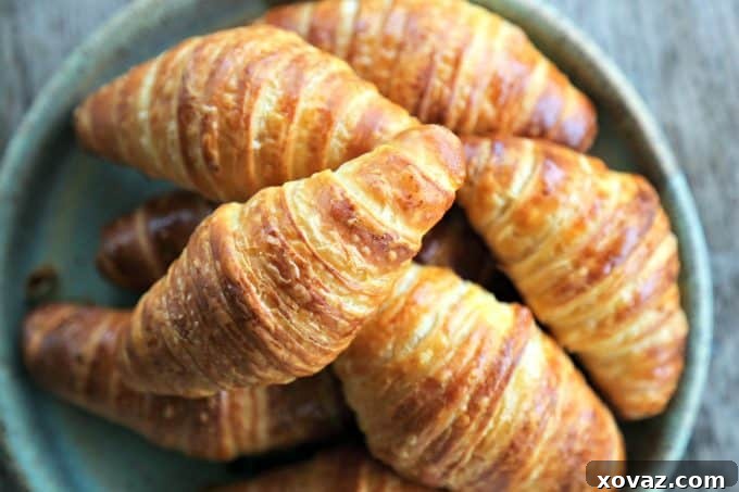 Bake Bakery-Quality Croissants at Home 7 How to Make Croissants: turn your kitchen into a bakery and make perfectly flaky, deep brown, many layered croissants perfect for breakfast, snack, or sandwiches.