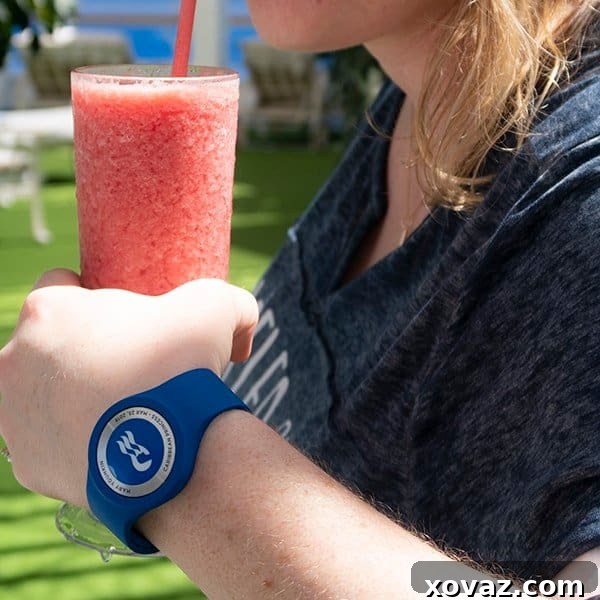 Ocean Medallion on Sports Band in The Sanctuary, Caribbean Princess 