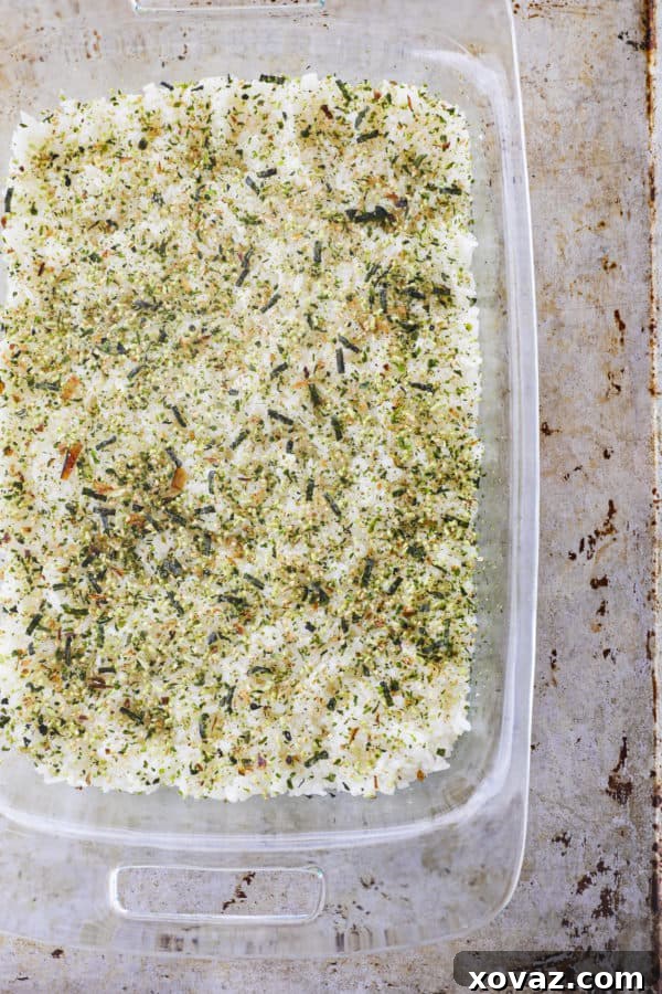 Sushi Bake - California Roll Style