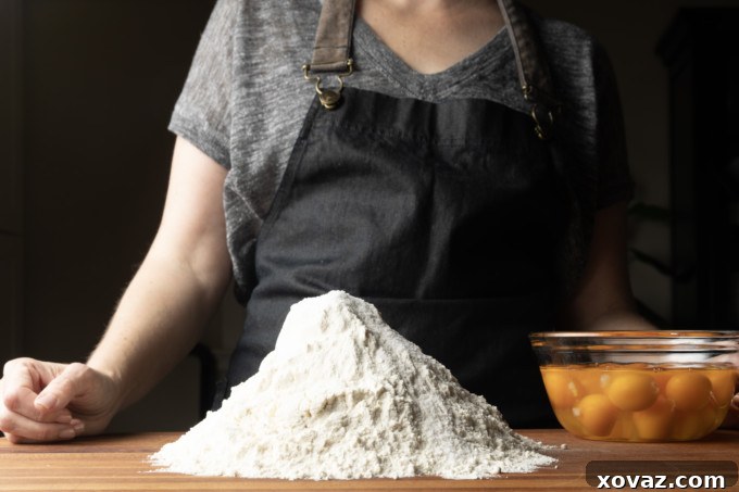 Mastering Fresh Pasta from Scratch 5 A ball of freshly made pasta dough.