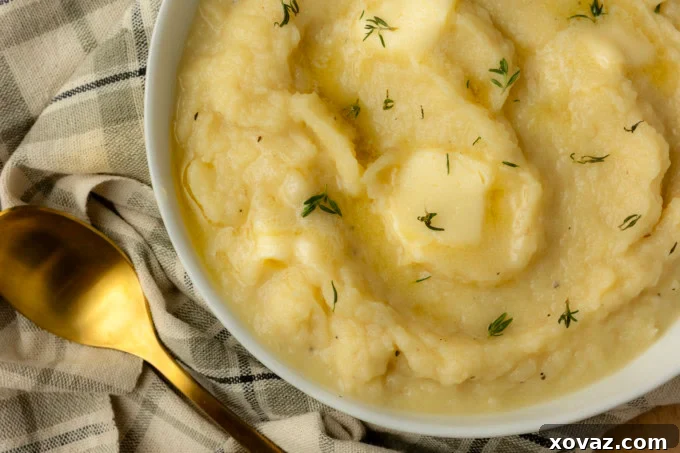 mashed potato squash mashed with butter and thyme