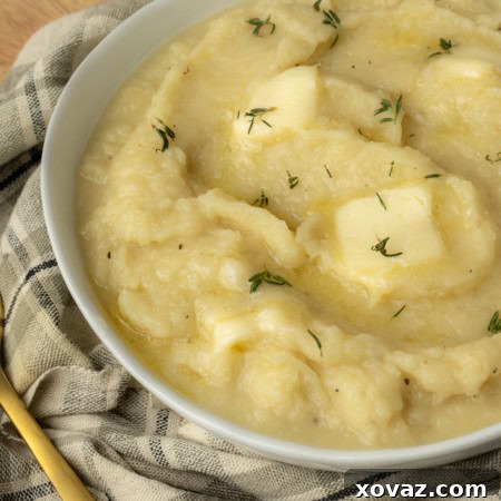 mashed potato squash mashed with butter and thyme