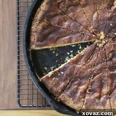 Deep Dish Snickerdoodle Skillet Cookie