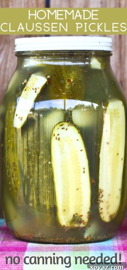 Claussen Pickles are kosher dill pickles at their crunchiest, saltiest best! These homemade Claussen pickles taste like the commercial ones you find at the store, but better. And better yet, they're ridiculously easy to make!