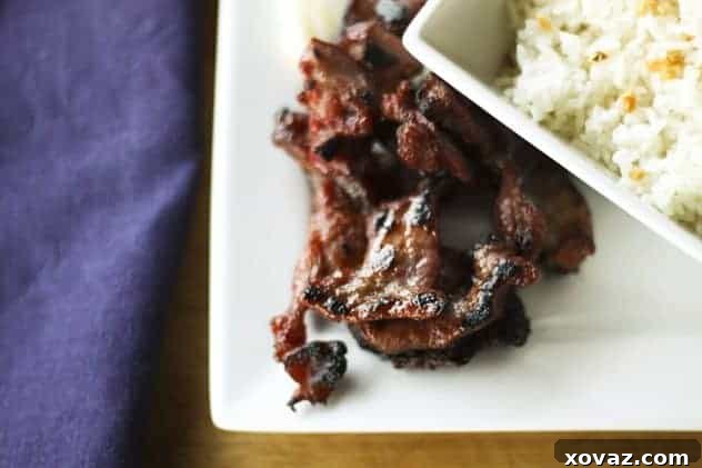 Filipino Tocino Delicious Filipino Tocino, sweet and savory cured pork slices