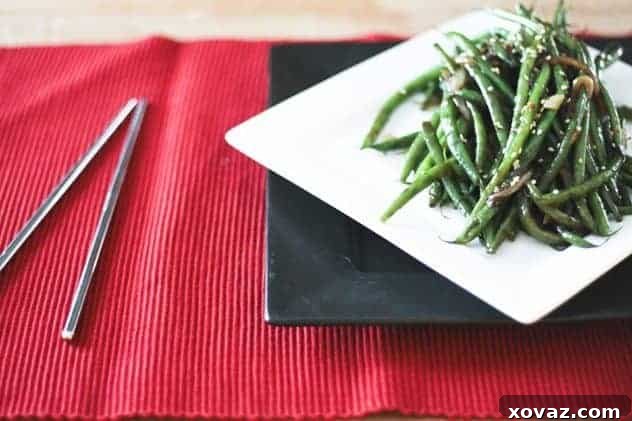 Garlicky Ginger Green Bean Stir Fry: Healthy and Irresistible A vibrant, delicious Garlicky Ginger Green Bean Stir Fry, promising a healthy and satisfying meal.