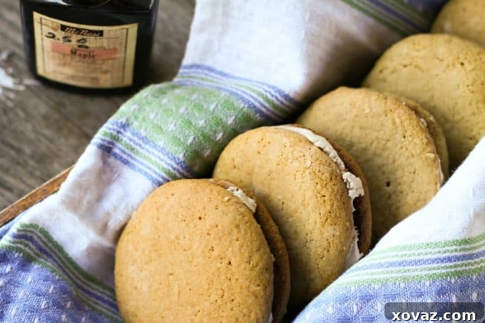 Real Recipe for Amish Maple Sandwich Cookies or Whoopie Pies, a delightful dessert from foodiewithfamily.com