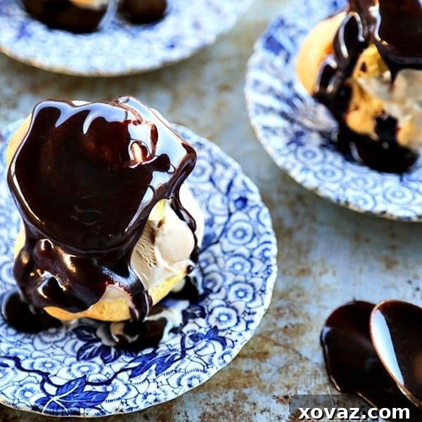 Grandma Val's Hot Fudge Sauce: caramel-like ribbons of deep, rich, chocolatey fudge, the ultimate indulgence for ice cream and profiteroles.