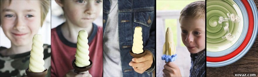 Tiled image of vibrant lemon-lime popsicles