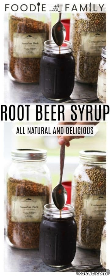 Make an honest-to-goodness delicious homemade root beer syrup that transforms into root beer soda pop with the simple addition of cold seltzer water.
