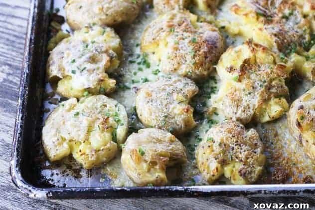 Cheddar and Chive Crash Hot Potatoes