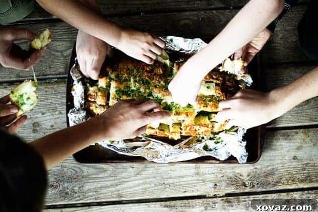 Golden Brown Cheddar Tailgating Bread Close-up of baked Cheddar Tailgating Bread