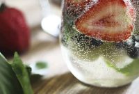 Berry Basil Sangria and Virgin Refreshment Servings