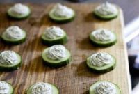 Fresh Cucumber Herbed Cream Cheese Bites