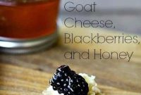 Quick Honey-Kissed Goat Cheese and Blackberry Crisps