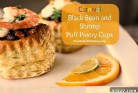 Carnival Shrimp and Black Bean Pastry Puffs