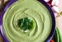 Vibrant Cilantro Jalapeno Hummus