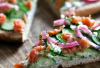 Smoked Salmon Cucumber Canapés