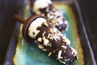 Decadent Dark Chocolate Almond FroYo Pops