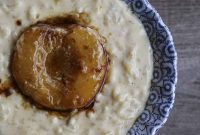 Silken Peach Cream Rice Pudding