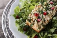 Pan-Seared Salmon with a Fragrant Pine Nut-Parsley Crumble