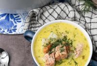 Creamy Dill Salmon Soup