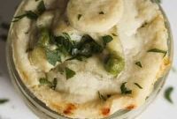 Lemon Dill Chicken Pot Pies with Creamy Garlic Twist