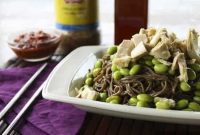 Simple Frugal Cold Tuna Edamame Soba Dinner