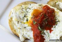 Delightful Garden Eggs with Roasted Red Pepper Spread