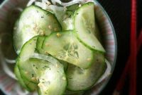 Spicy Sesame Cucumber Salad